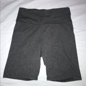 Grey biker shorts